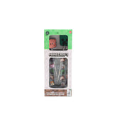 ADULT GLASS TUMBLER 480- STRAW SET MINECRAFT